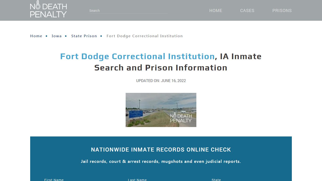Fort Dodge Correctional Institution, IA Inmate Search ...